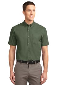 Port Authority Short Sleeve Easy Care Shirt S508 (Color: Clover Green, size: 5XL)