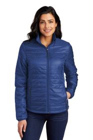 Port Authority Ladies Packable Puffy Jacket L850 (Color: Cobalt Blue, size: 4XL)