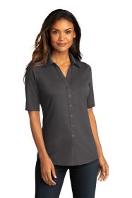 Port Authority Ladies City Stretch Top LK682 (Color: Graphite, size: XS)