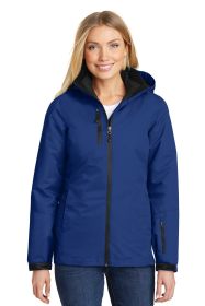 Port Authority Ladies Vortex Waterproof 3-in-1 Jacket L332 (Color: Night Sky Blue/ Black, size: XS)