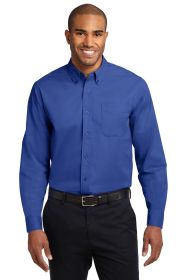 Port Authority Long Sleeve Easy Care Shirt S608 (Color: Royal/ Classic Navy, size: XS)