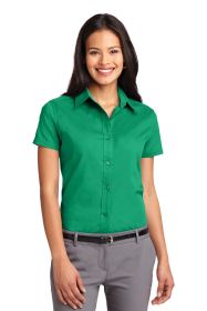 Port Authority Ladies Short Sleeve Easy Care Shirt L508 (Color: Court Green, size: M)