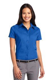Port Authority Ladies Short Sleeve Easy Care Shirt L508 (Color: Strong Blue, size: M)