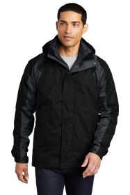 Port Authority Ranger 3-in-1 Jacket J310 (Color: Black/ Ink Grey, size: 3XL)