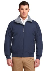 Port Authority Challenger Jacket J754 (Color: True Navy/ Grey Heather, size: 5XL)