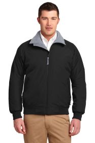 Port Authority Challenger Jacket J754 (Color: True Black/ Grey Heather, size: Xl)