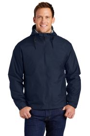 Port Authority Team Jacket JP56 (Color: Bright Navy/ Light Oxford, size: L)