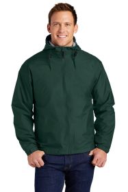 Port Authority Team Jacket JP56 (Color: Hunter/ Light Oxford, size: Xl)