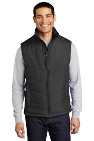 Port Authority Puffy Vest J709 (Color: Black/ Black, size: 3XL)