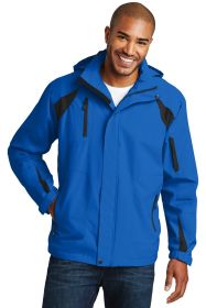 Port Authority All-Season II Jacket J304 (Color: Snorkel Blue/ Black, size: Xl)