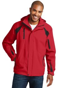 Port Authority All-Season II Jacket J304 (Color: True Red/ Black, size: XS)