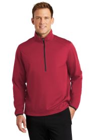 Port Authority Active 1/2-Zip Soft Shell Jacket J716 (Color: Rich Red, size: L)